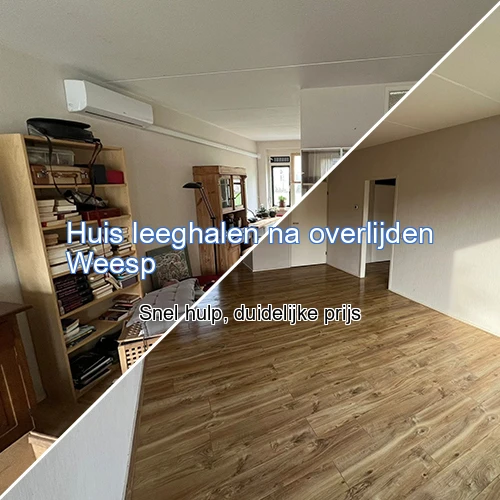 Banner voor Huis leeghalen na overlijden Weesp